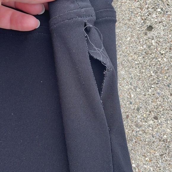 Norma Kamali Straight Leg Pants Go Black XL READ - Picture 3 of 5